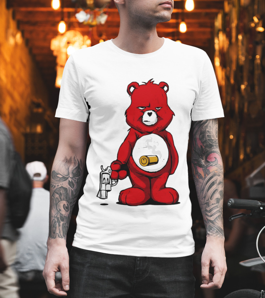 Bang Bear Revolver And Bullet Grunt T-Shirt