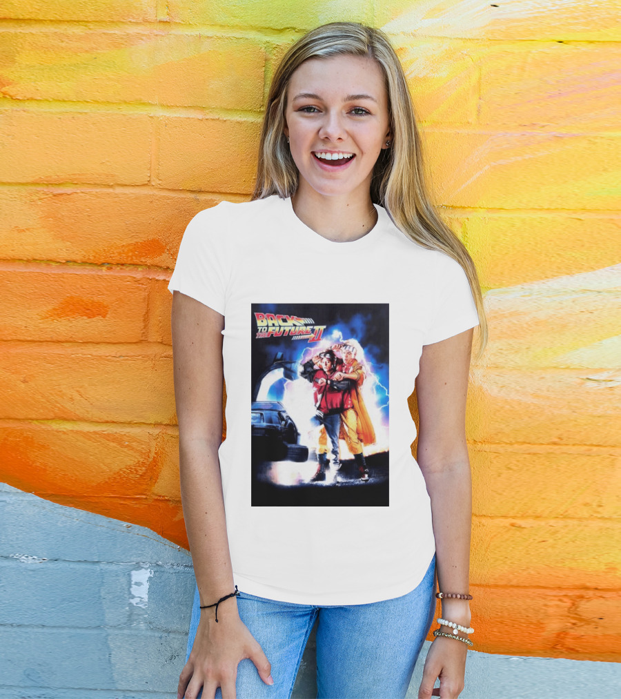 Back To The Future Part II Marty McFly Doc Brown Characters T-Shirt