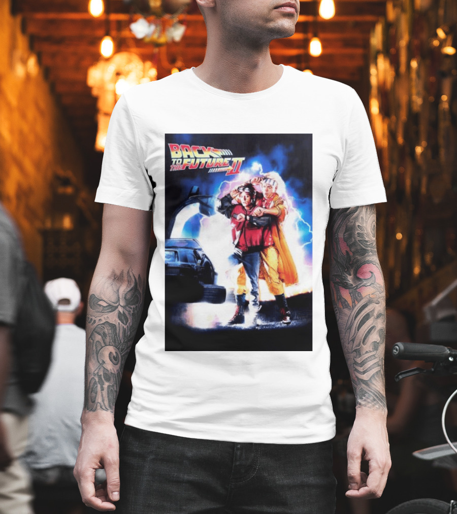 Back To The Future Part II Marty McFly Doc Brown Characters T-Shirt