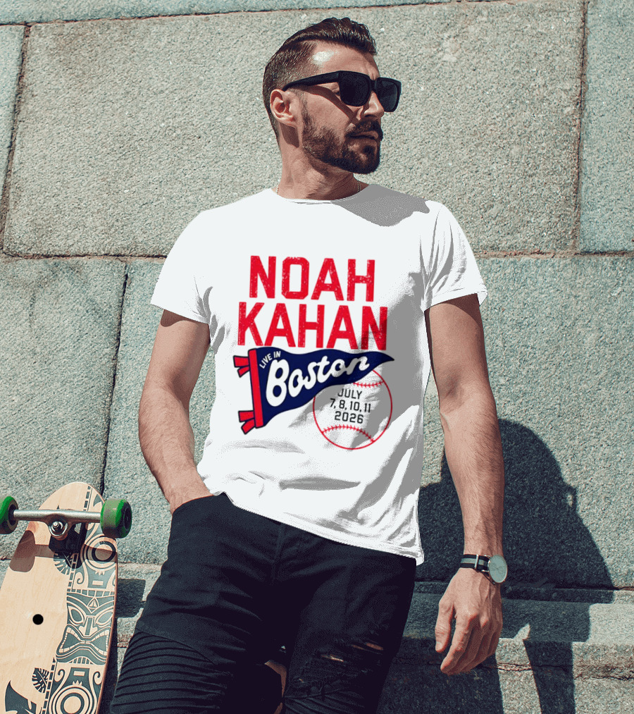 Noah Kahan Boston Concert July 7 8 10 11 2026 T-Shirt