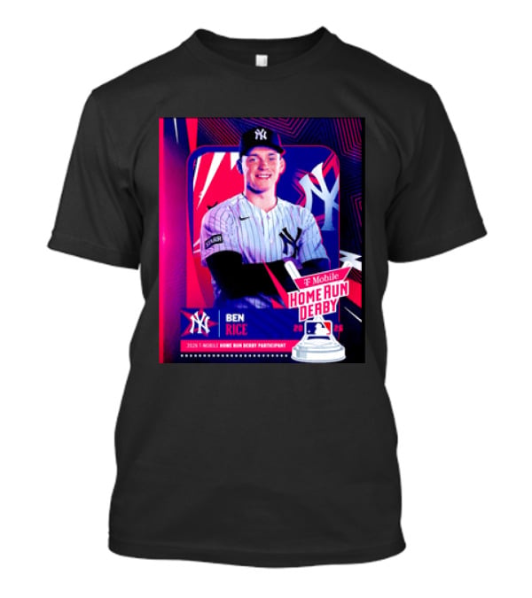 Ben Rice NY Yankees 2026 Mobile Home Run Derby Participant T-Shirt