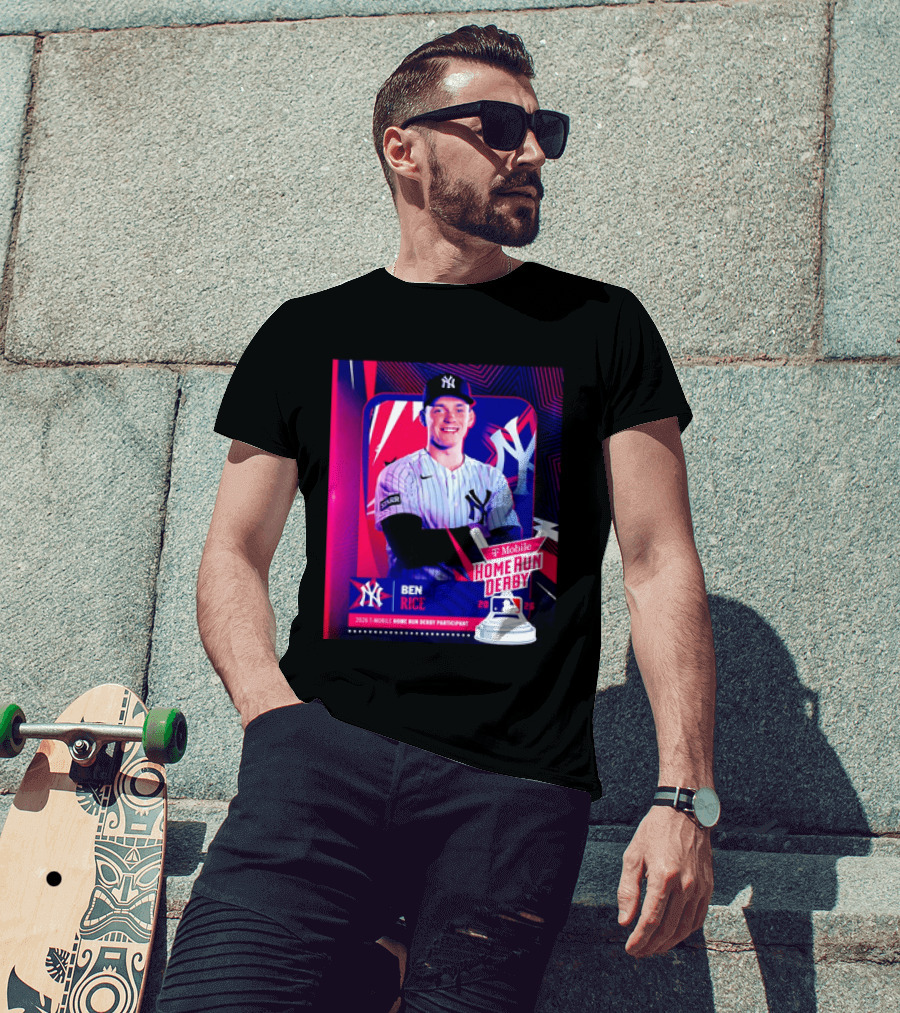 Ben Rice NY Yankees 2026 Mobile Home Run Derby Participant T-Shirt