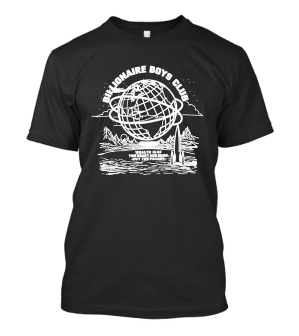 Billionaire Boys Club Earth Orbit Rocket Wealth Heart Mind Not Pocket T-Shirt