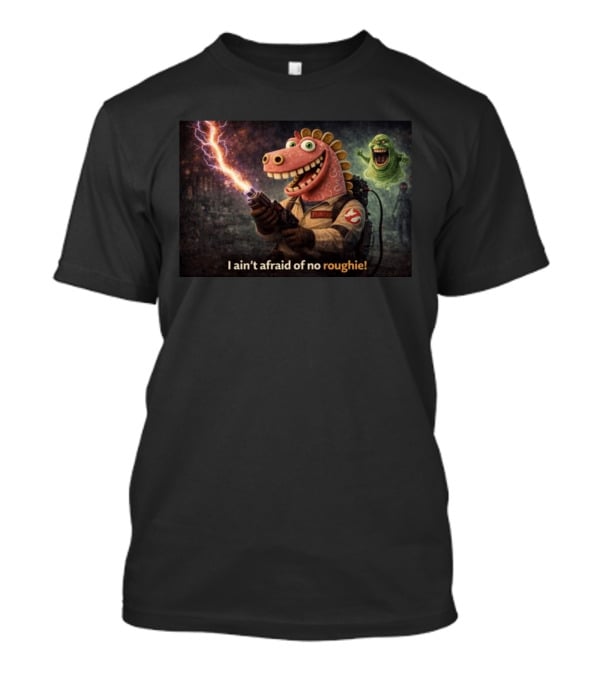 Brainrot Zombie I Ain't Afraid Of No Roughie Ghostbuster Parody With Cartoon Characters T-Shirt