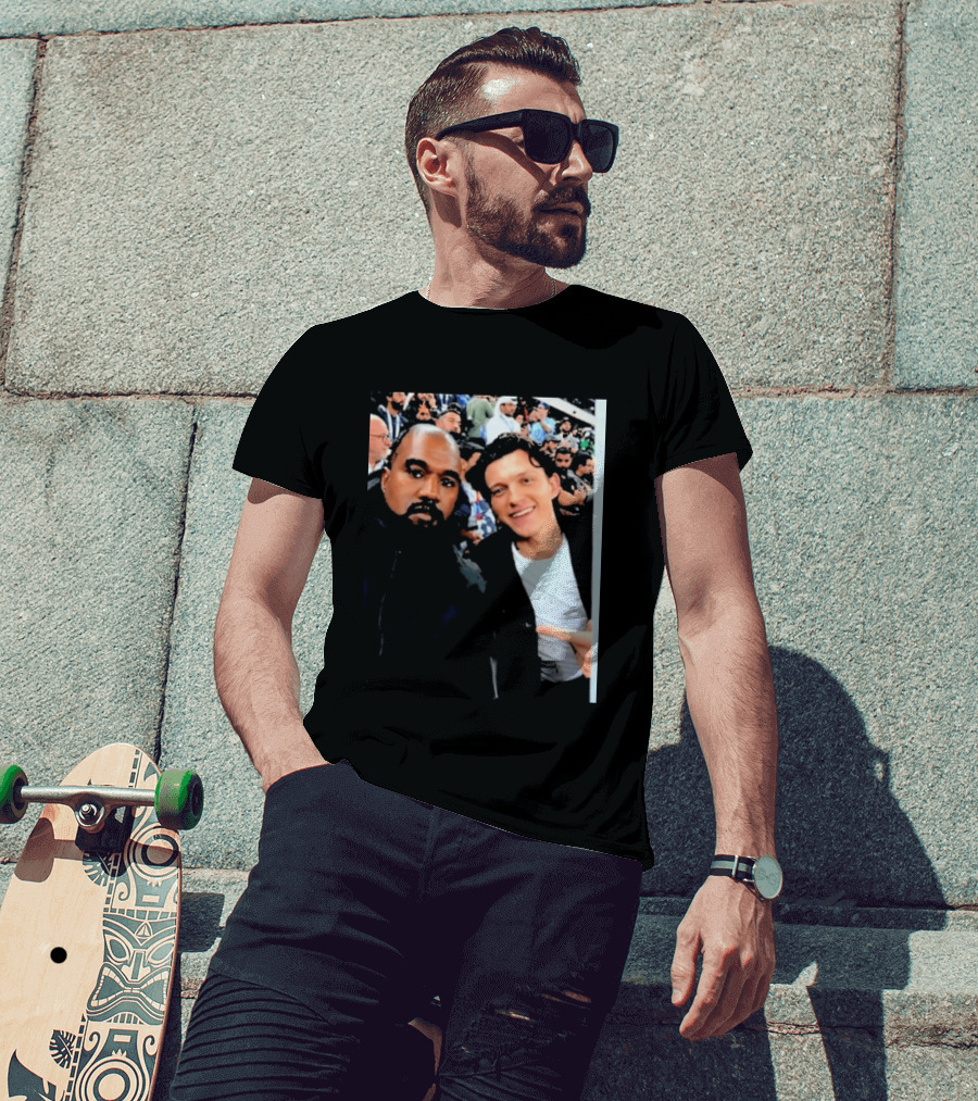 Kanye West And Tom Holland Iconic Celebrity Selfie At Event T-Shirt