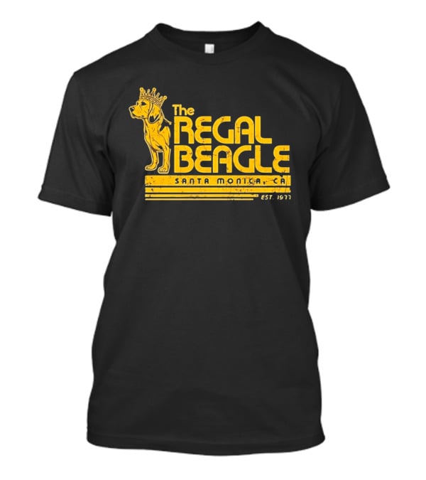 The Regal Beagle Santa Monica CA Est 1977 Crowned Dog T-Shirt