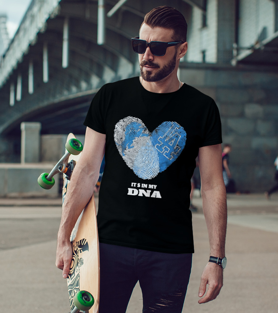 Heart Fingerprint It's In My DNA Kentucky Wildcats Fan Pride T-Shirt