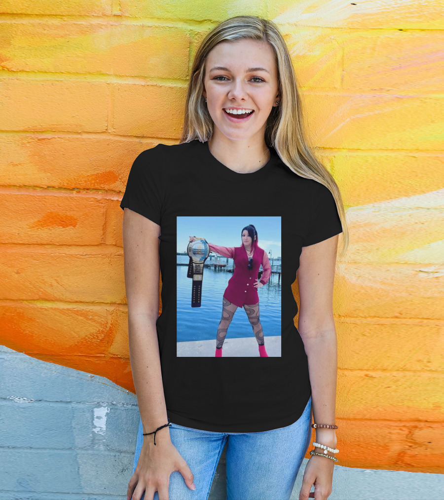 We Are At The Beach Hikaru Shida Wrestling Champion Dockside T-Shirt