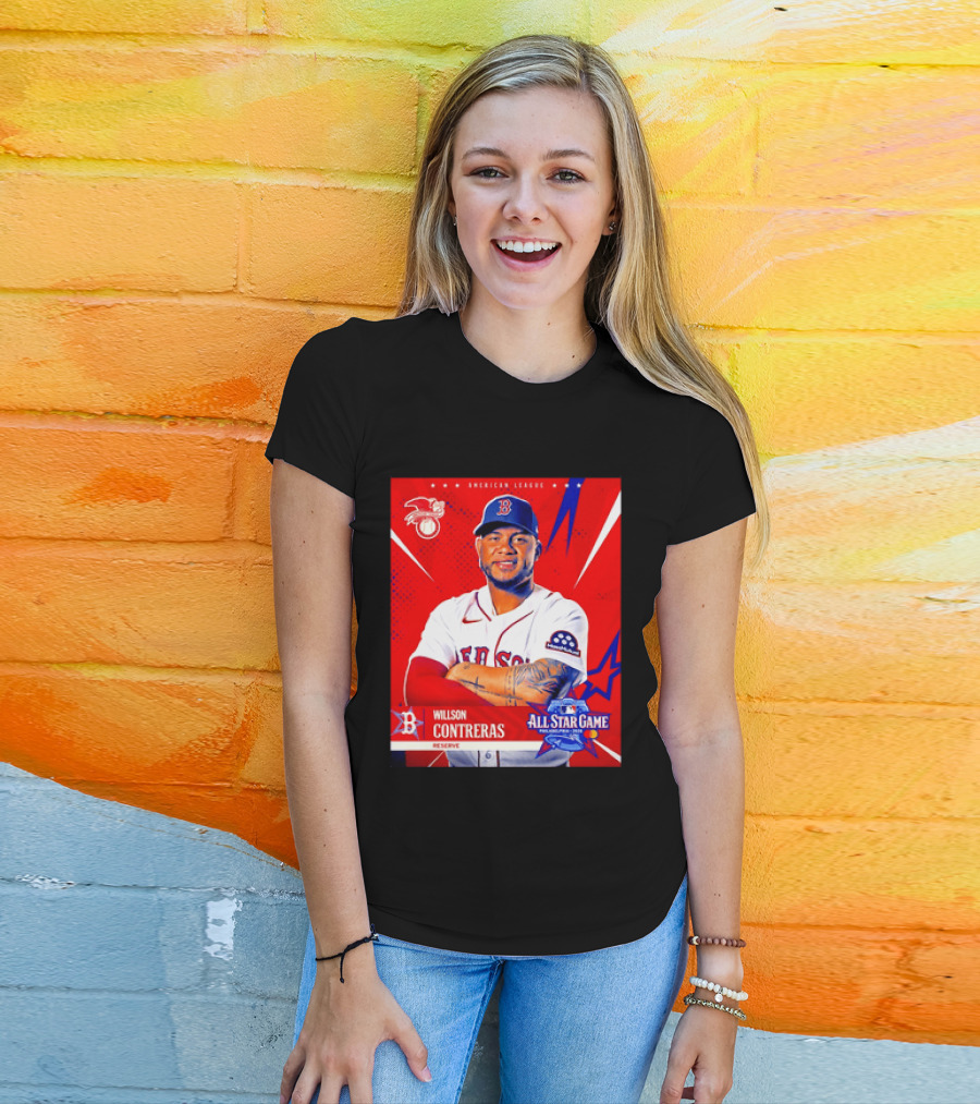 Boston Red Sox Willson Contreras 2026 All Star Game Reserve American League T-Shirt