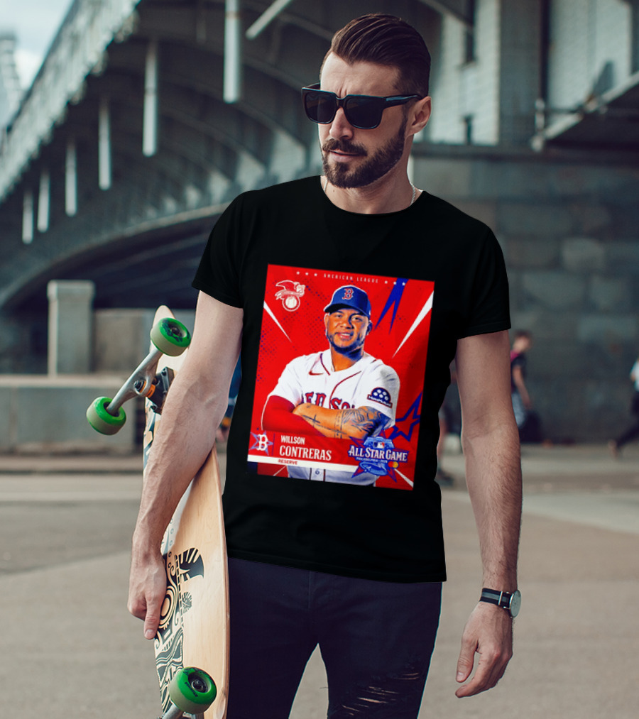 Boston Red Sox Willson Contreras 2026 All Star Game Reserve American League T-Shirt