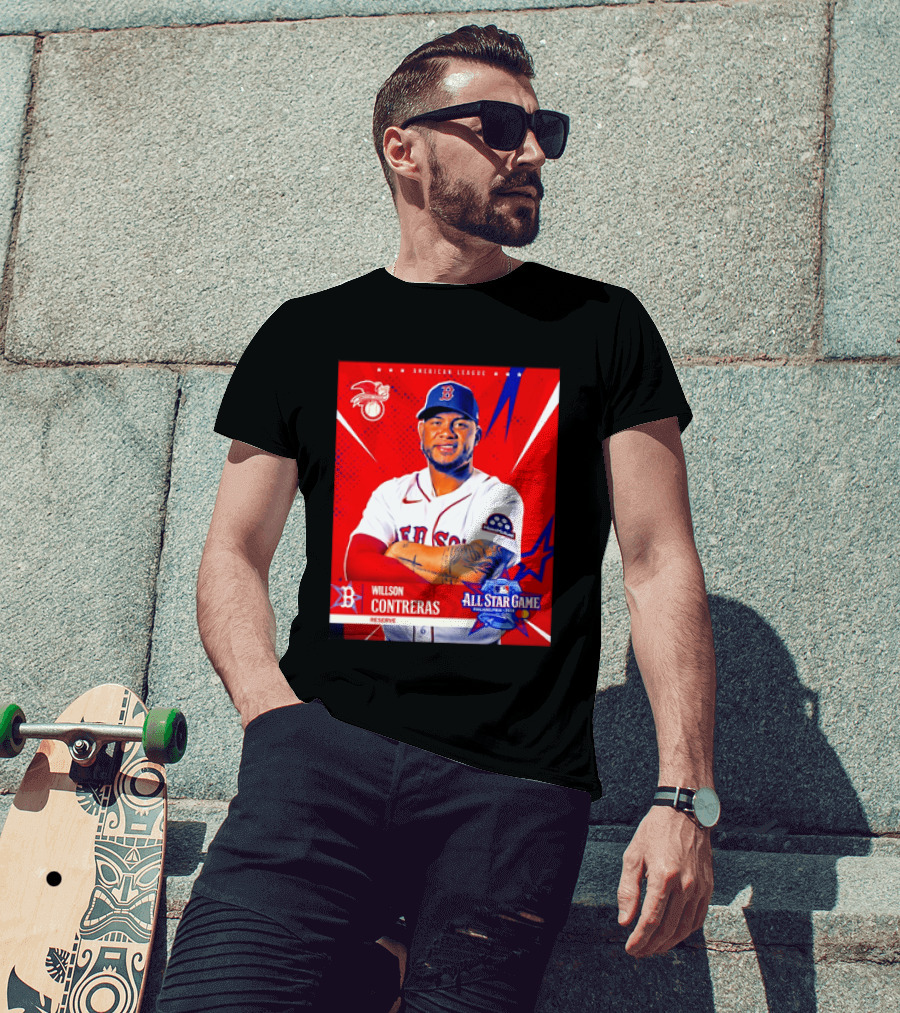Boston Red Sox Willson Contreras 2026 All Star Game Reserve American League T-Shirt