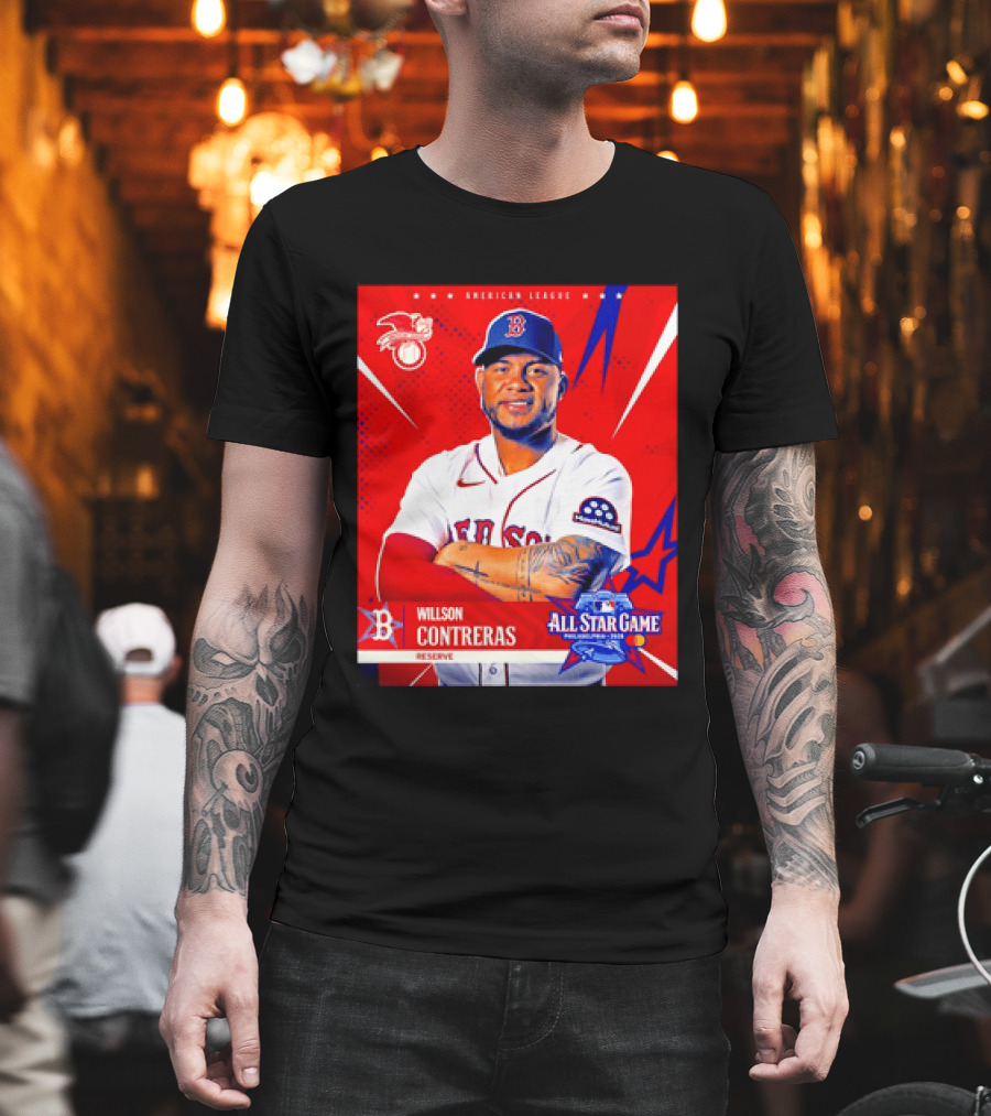 Boston Red Sox Willson Contreras 2026 All Star Game Reserve American League T-Shirt