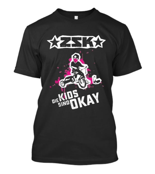 ZSK Die Kids Sind Okay Star Design Pink Splash T-Shirt