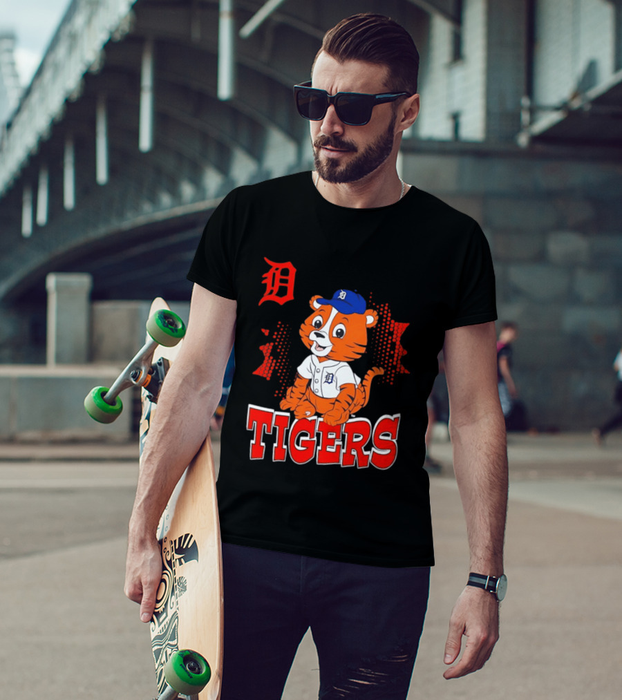 Paws D TIGERS Detroit Tiger Cub Baseball T-Shirt