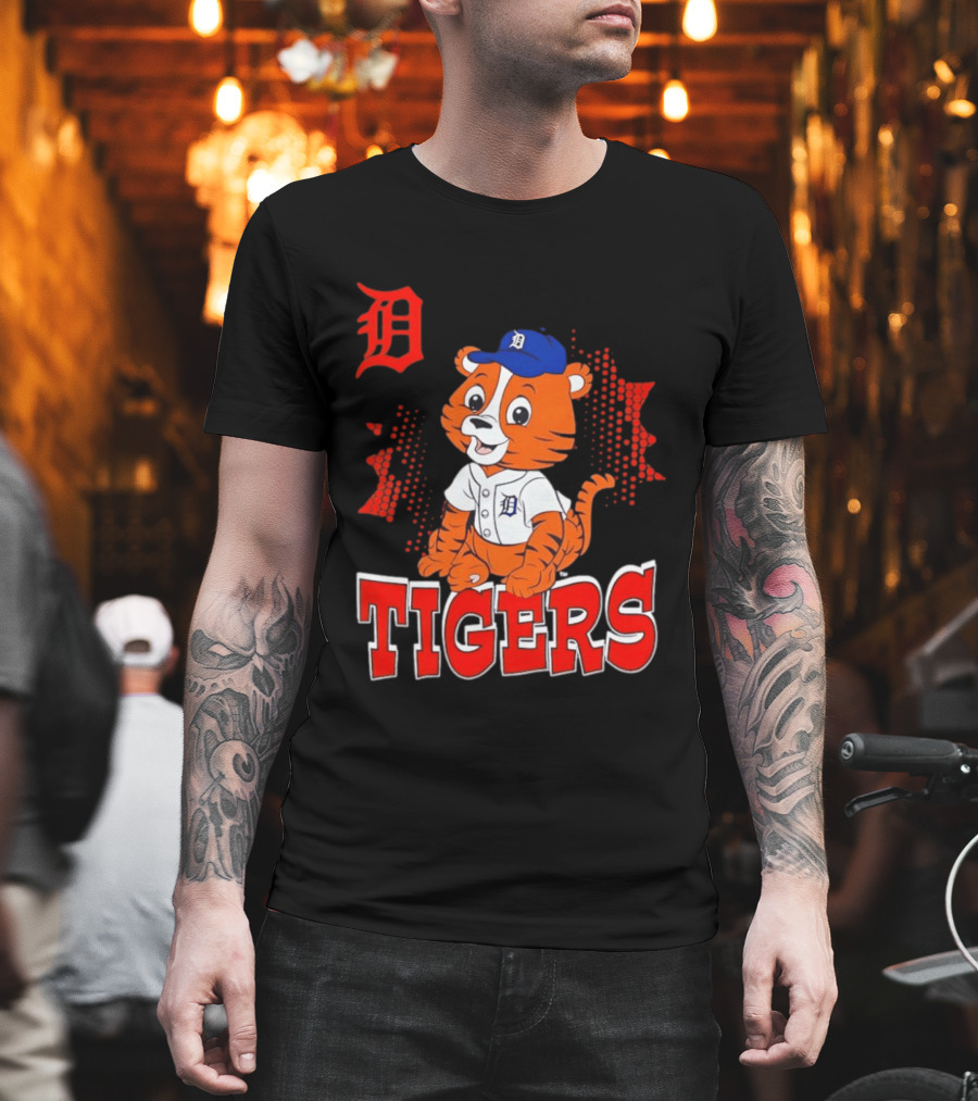 Paws D TIGERS Detroit Tiger Cub Baseball T-Shirt