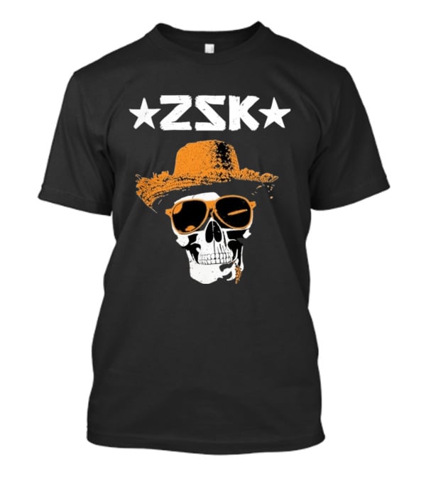 ZSK Skull Hat Sunglasses Iconic Summer Vibe T-Shirt
