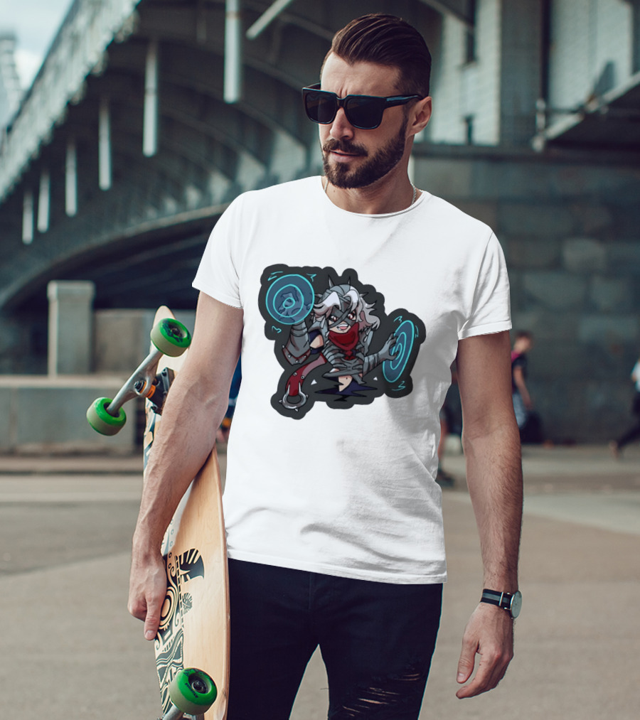 Chibi Warrior Anime Magic Casting Enchanted Spells Gaming Adventure T-Shirt