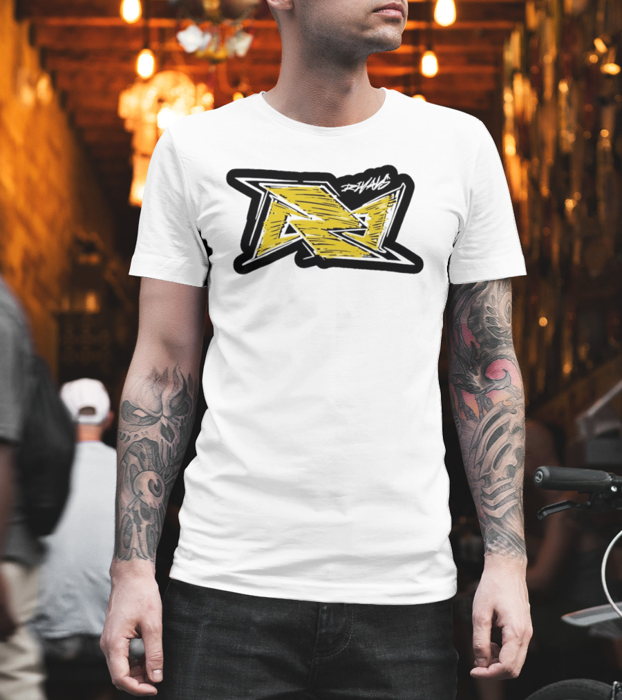Rivals Scribble Yellow Black Riot Green Graffiti T-Shirt