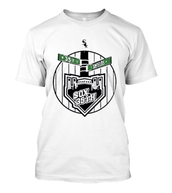 Chicago White Sox 35th Street Shield Iconic Baseball Team T-Shirt