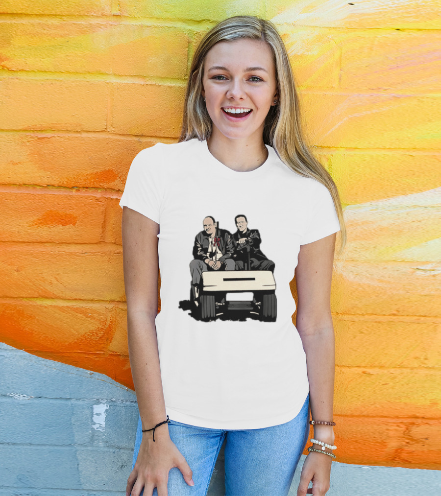 The Sopranos Tony Soprano Furio Giunta Riding Golf Cart Scene T-Shirt