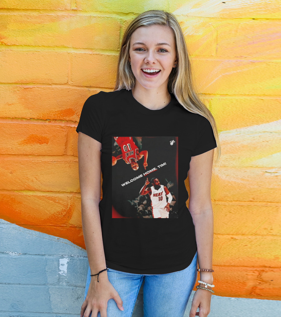 Tim Hardaway Miami Heat Welcome Home Timi 10 Basketball Legend T-Shirt
