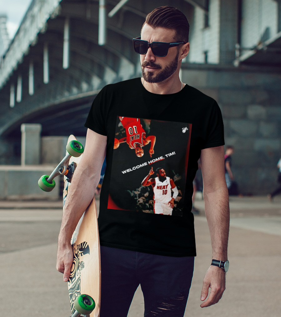 Tim Hardaway Miami Heat Welcome Home Timi 10 Basketball Legend T-Shirt