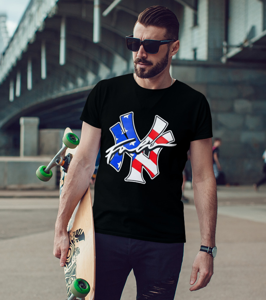 MLB New York Yankees Stars And Stripes American Flag T-Shirt