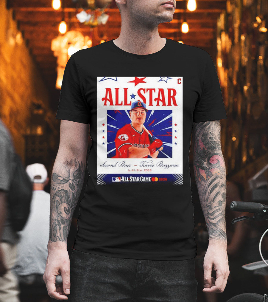 Travis Bazzana 2026 MLB All Star Game Second Base Player Card T-Shirt