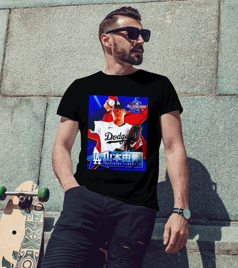 Los Angeles Dodgers Yoshinobu Yamamoto 2026 All Star Game Baseball T-Shirt