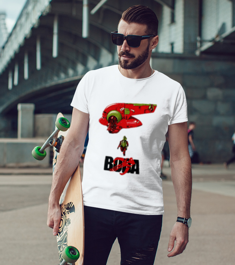 Bobakira Star Wars Boba Fett Mashup Slave I Spaceship And Armor T-Shirt