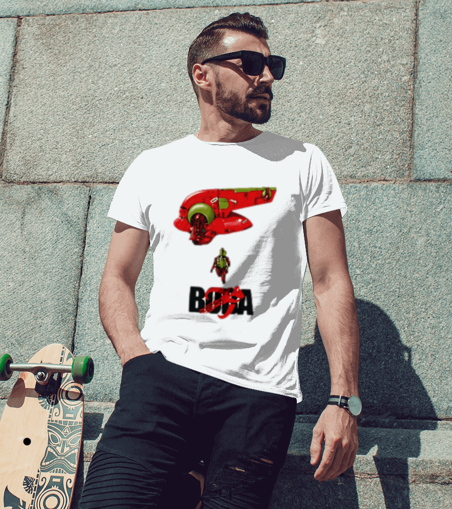 Bobakira Star Wars Boba Fett Mashup Slave I Spaceship And Armor T-Shirt