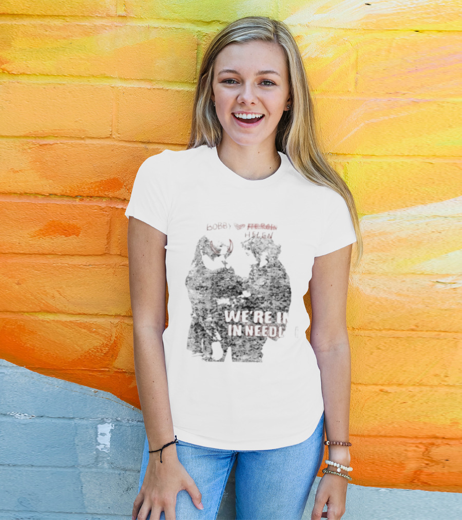 Bobby Helen We're In Love In Needle Park Freddie Frances Bootleg Devil Horns T-Shirt