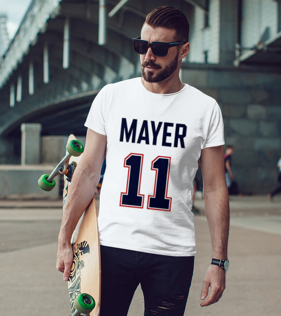 Red Sox 2026 Marcelo Mayer 11 Football Jersey Giveaway T-Shirt