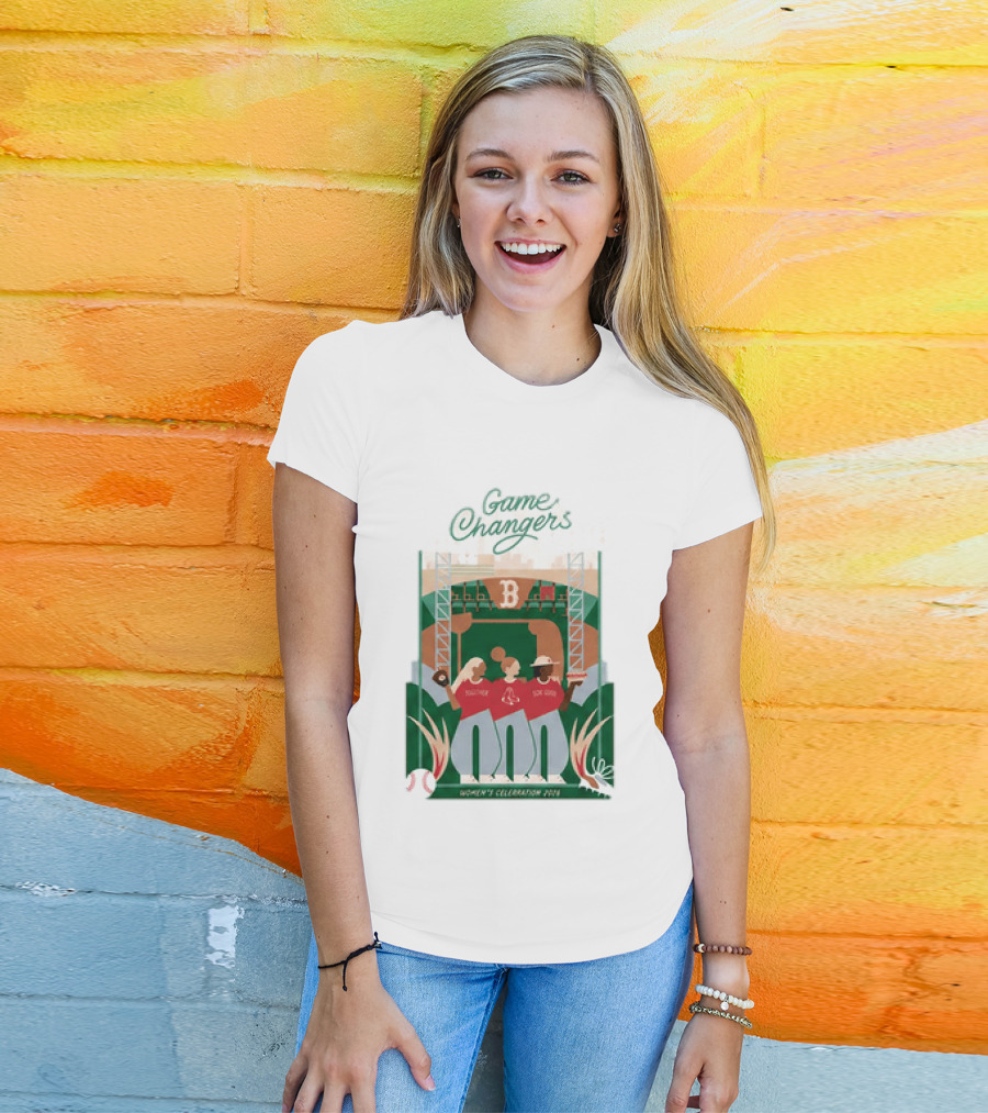 Game Changers Red Sox 2026 Women's Celebration Event Boston Fenway Park T-Shirt