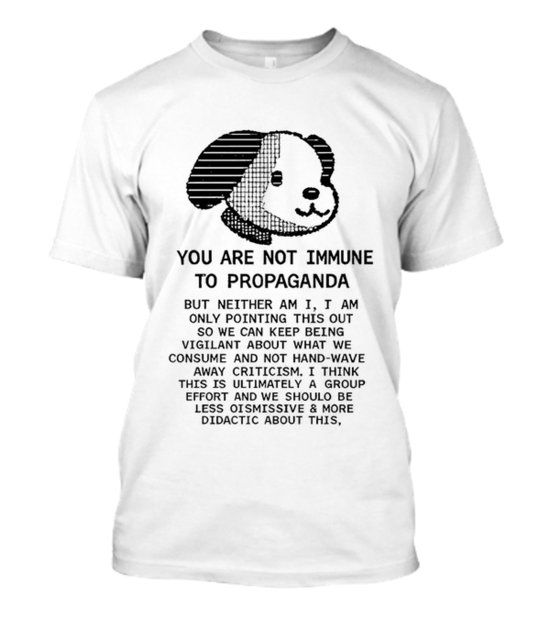 Snoopy You Are Not Immune To Propaganda Stay Vigilant T-Shirt