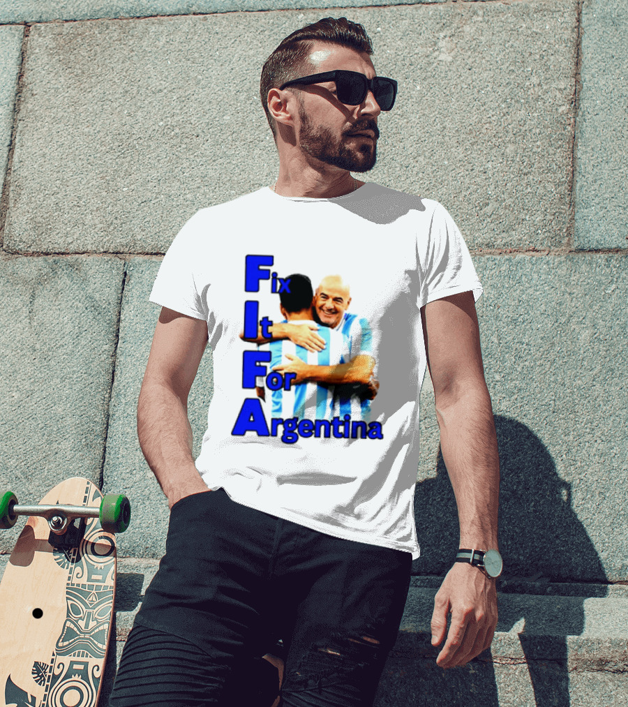 Fix It For Argentina FIFA Hug T-Shirt