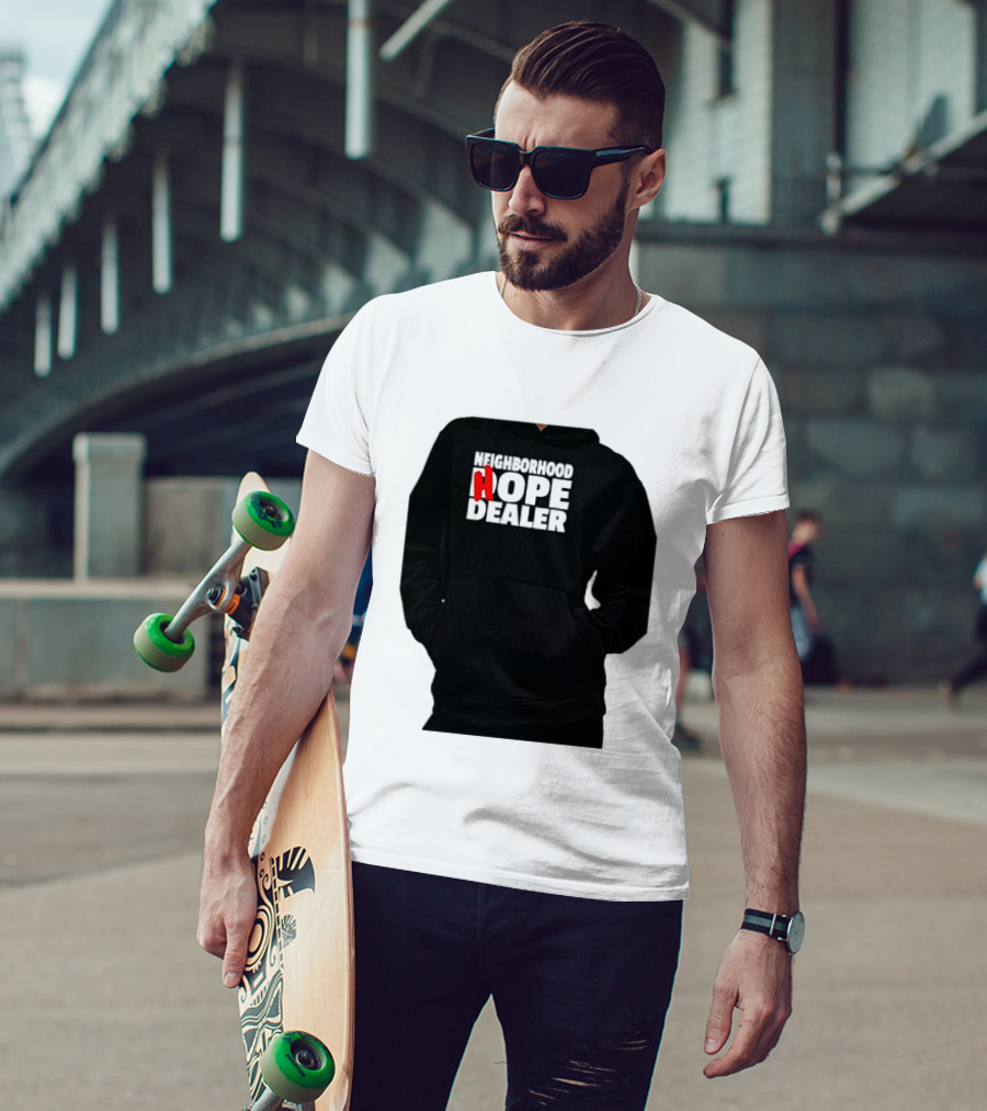 Neighborhood Hope Dealer Bold Red And White T-Shirt