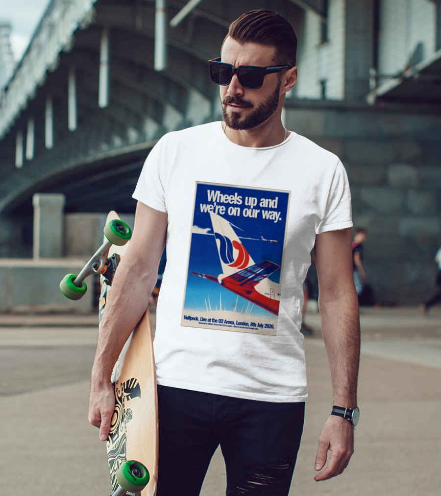 Wheels Up And We're On Our Way Vulfpeck Live At The O2 Arena London 8th July 2026 T-Shirt
