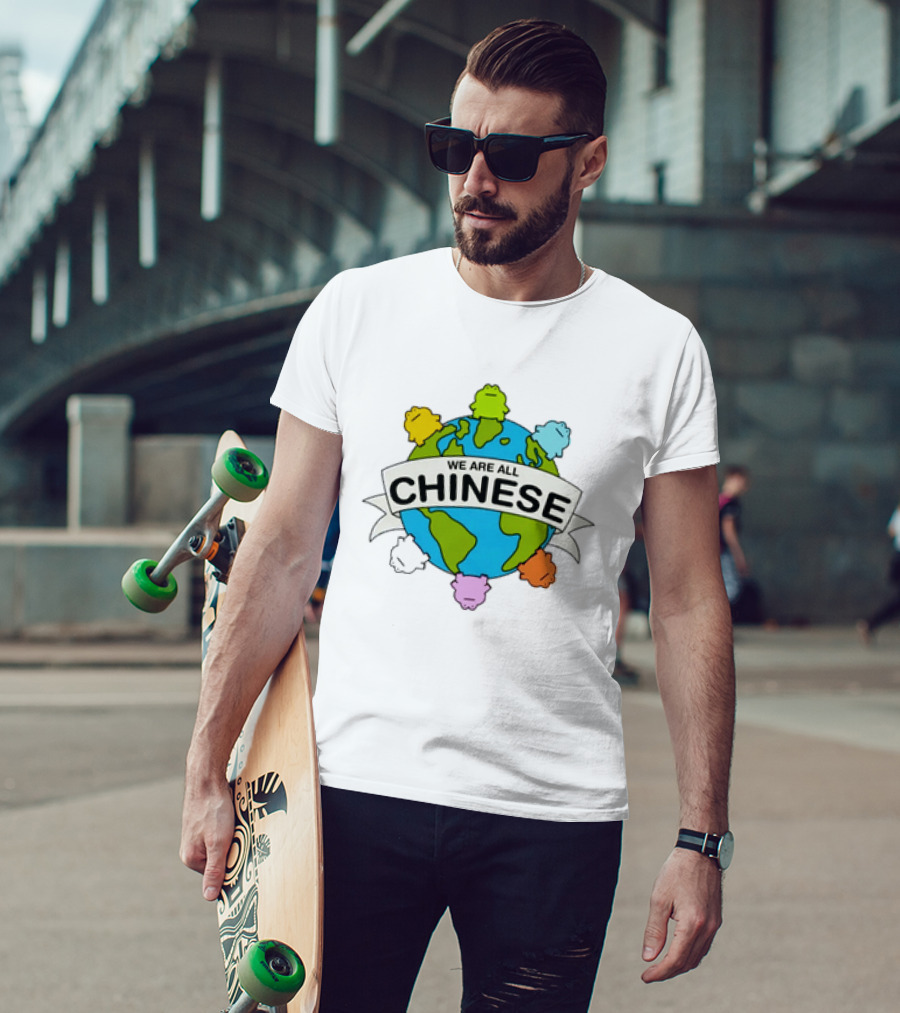 We Are All Chinese Frog Earth Globe Diversity T-Shirt