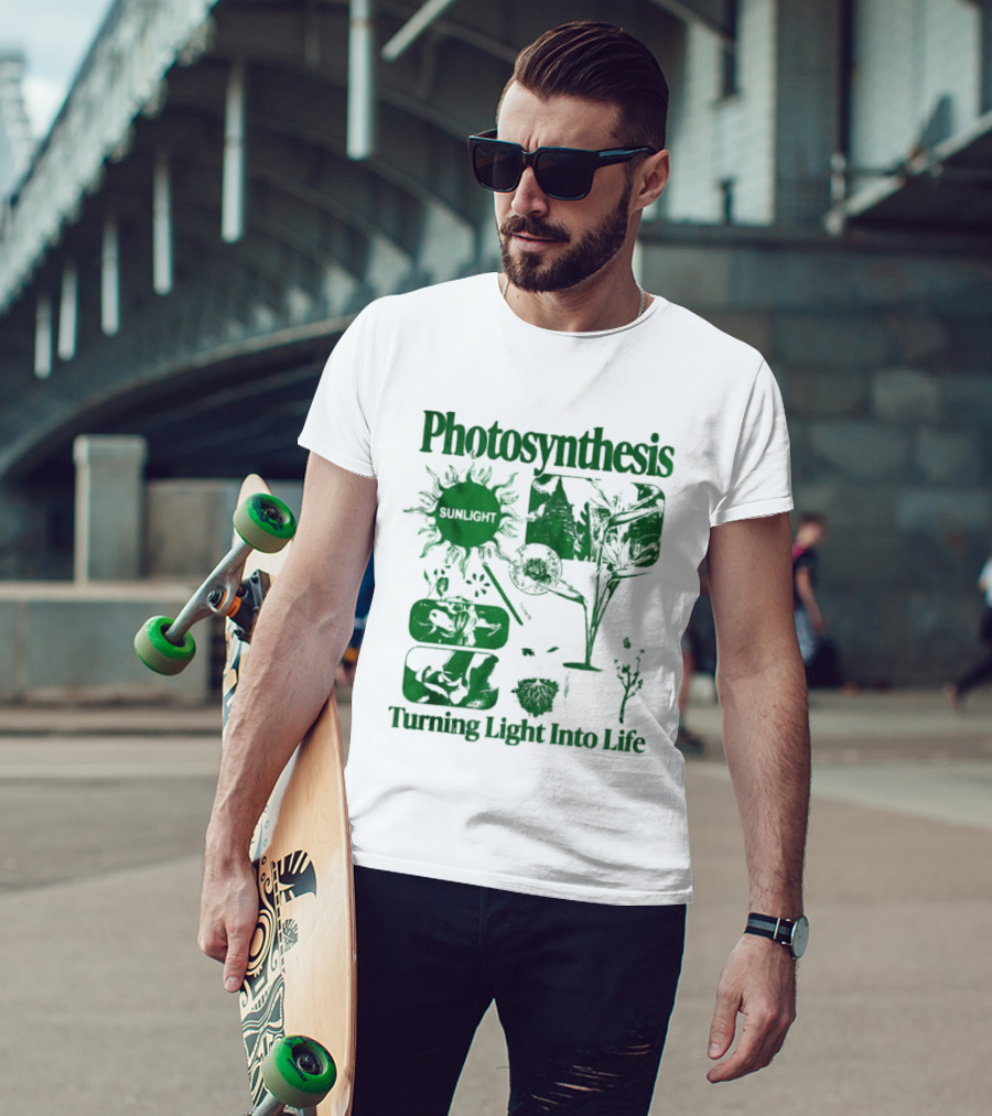 Photosynthesis Turning Light Into Life Science Botanical Diagrams T-Shirt