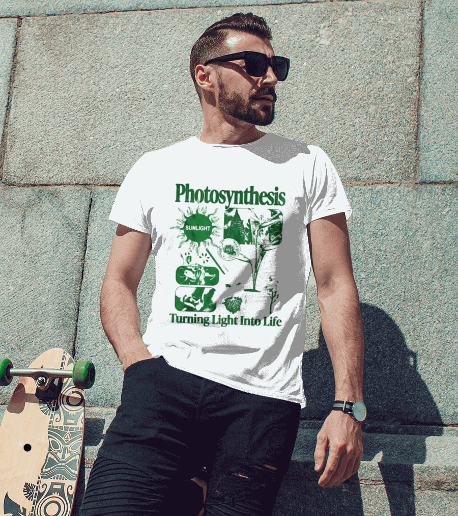Photosynthesis Turning Light Into Life Science Botanical Diagrams T-Shirt