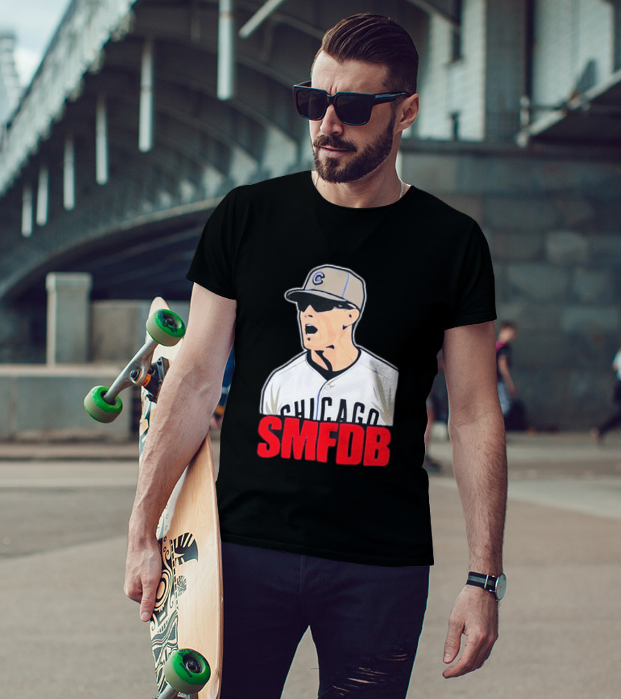 Chicago Cubs SMFDB Manager Yelling Iconic Baseball Team Fan T-Shirt