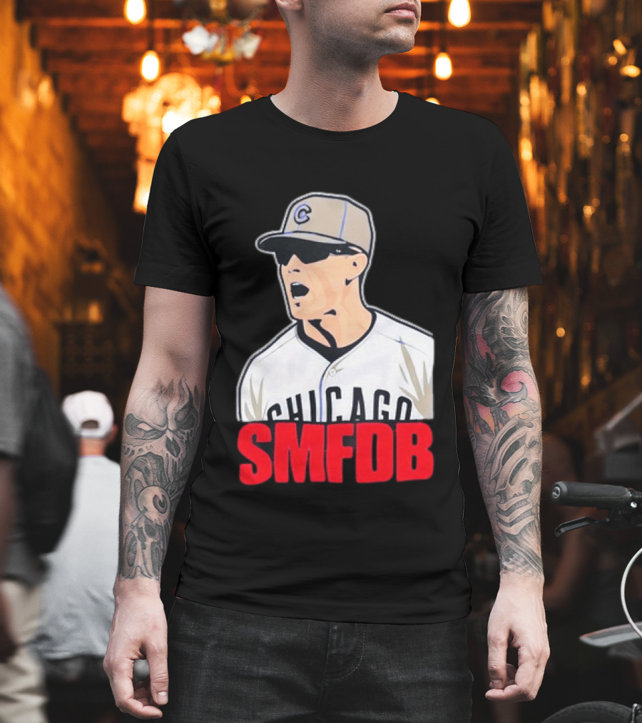 Chicago Cubs SMFDB Manager Yelling Iconic Baseball Team Fan T-Shirt