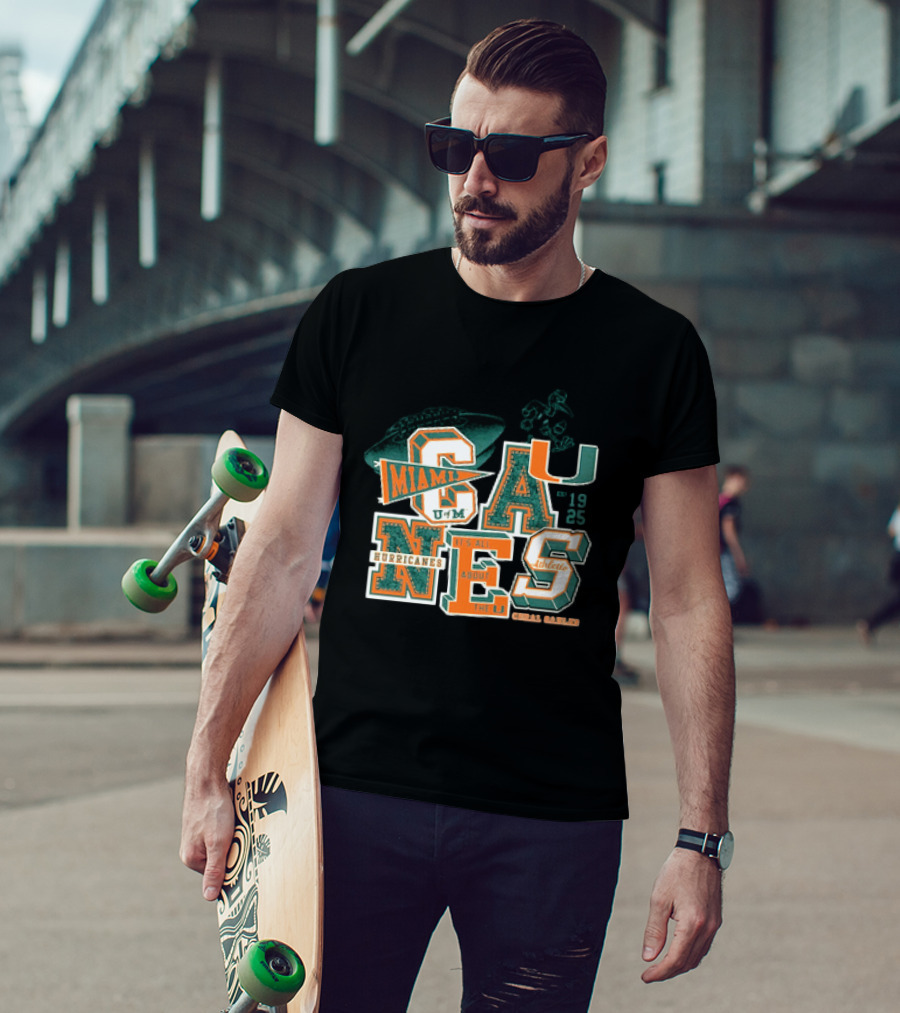 Miami Hurricanes U Coral Gables Athletic Football Team It's All About The U T-Shirt