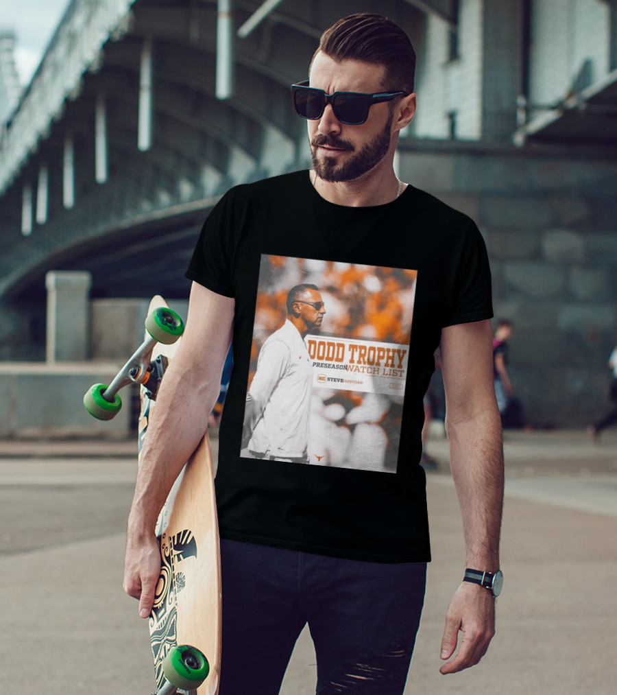 Dodd Trophy Preseason List Steve Sarkisian 2026 Texas Football T-Shirt