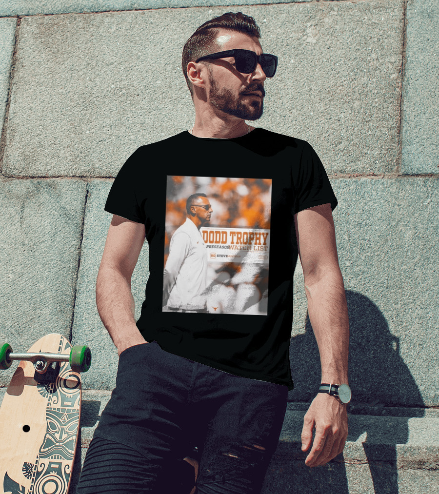 Dodd Trophy Preseason List Steve Sarkisian 2026 Texas Football T-Shirt
