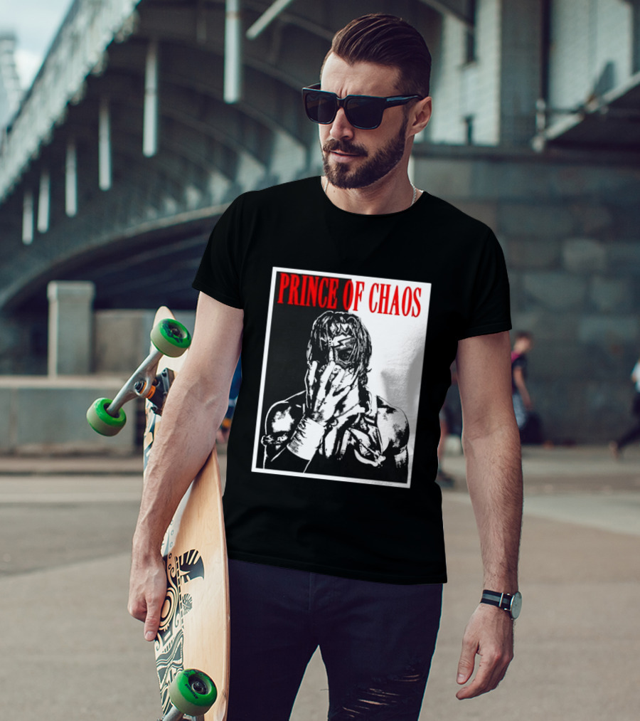 Shado Jr Prince Of Chaos Wrestling Lucha Libre Masked Wrestler T-Shirt