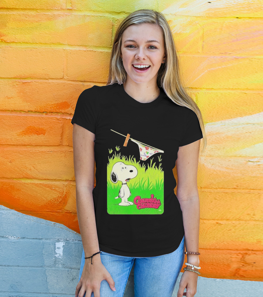 Snoopy Caramelos De Cianuro En Español Classic Cartoon And Rock Band Fusion T-Shirt