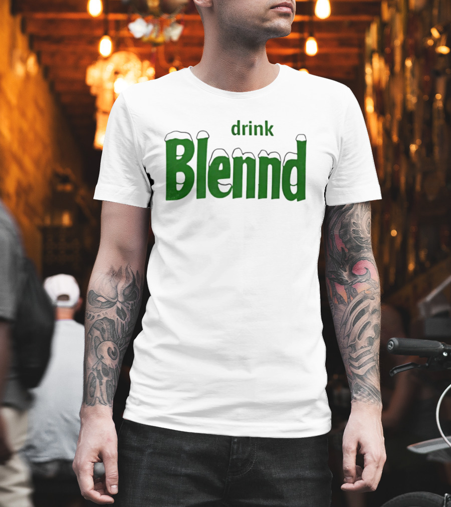 Refresh Your Routine Drink Blennd Green T-Shirt