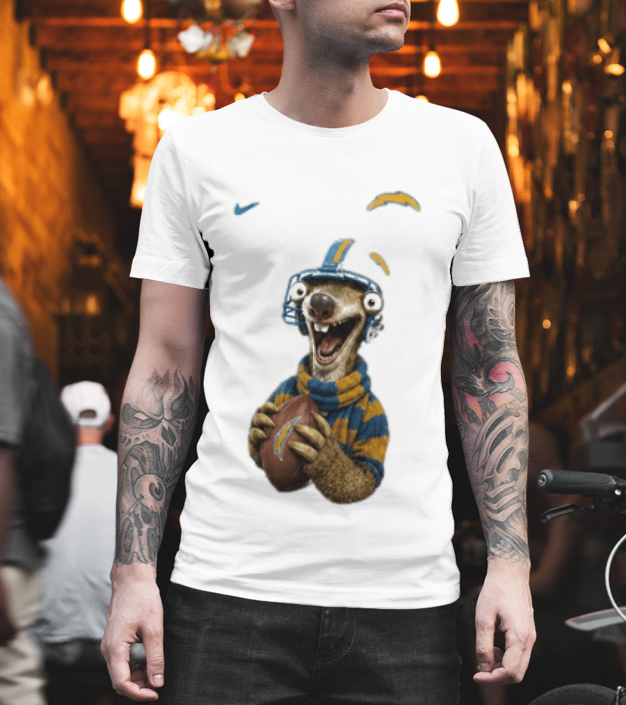 Sid Ice Age Los Angeles Chargers Football Fan Gear T-Shirt